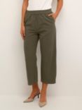 KAFFE Naya Cropped Trousers, Grape Leaf