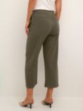 KAFFE Naya Cropped Trousers, Grape Leaf