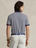 Polo Ralph Lauren Short Sleeve Striped Polo Shirt, Refined Navy/White