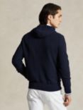 Polo Ralph Lauren Woven Stitch Cotton Hoodie, Navy