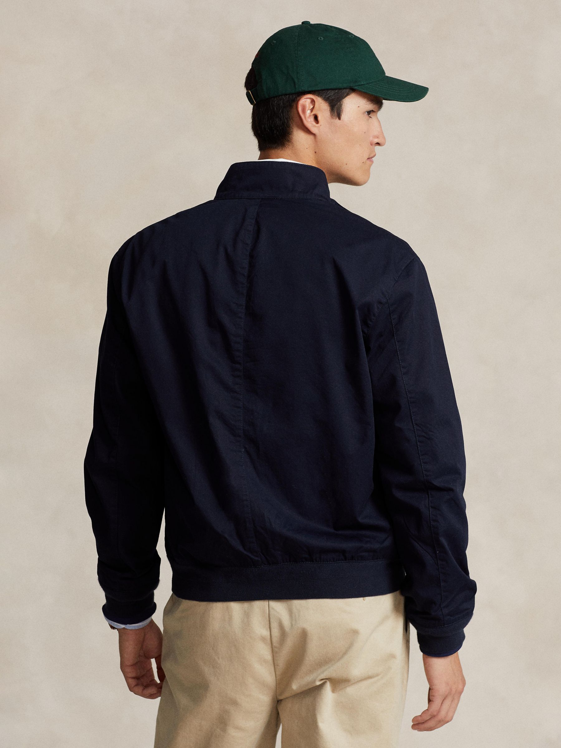 Polo Ralph Lauren Twill Windbreaker Jacket, Navy, S
