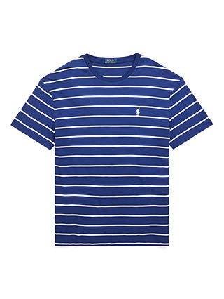 Polo Ralph Lauren Cotton Striped T-Shirt, Fall Royal/White