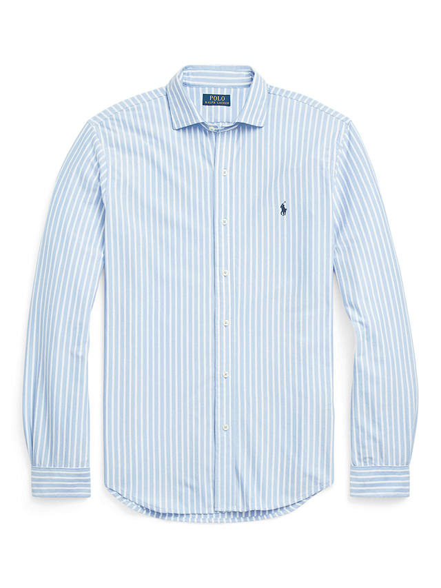 Polo Ralph Lauren Striped Jersey Shirt, Office Blue White