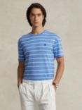 Polo Ralph Lauren Cotton Striped T-Shirt, Summer Blue White