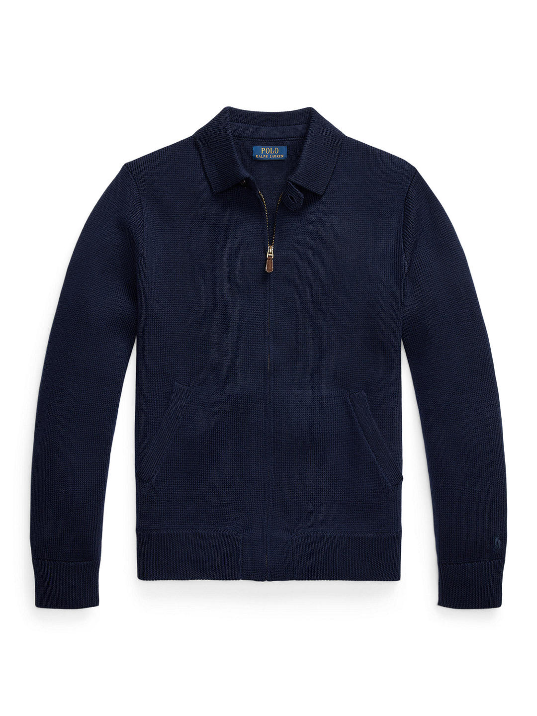 Polo Ralph Lauren Wool Full-Zip Sweater, Hunter Navy