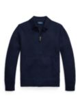 Polo Ralph Lauren Wool Full-Zip Sweater, Hunter Navy, Hunter Navy
