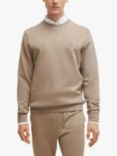 BOSS Westart 246 Long Sleeve Jumper, Brown, Brown