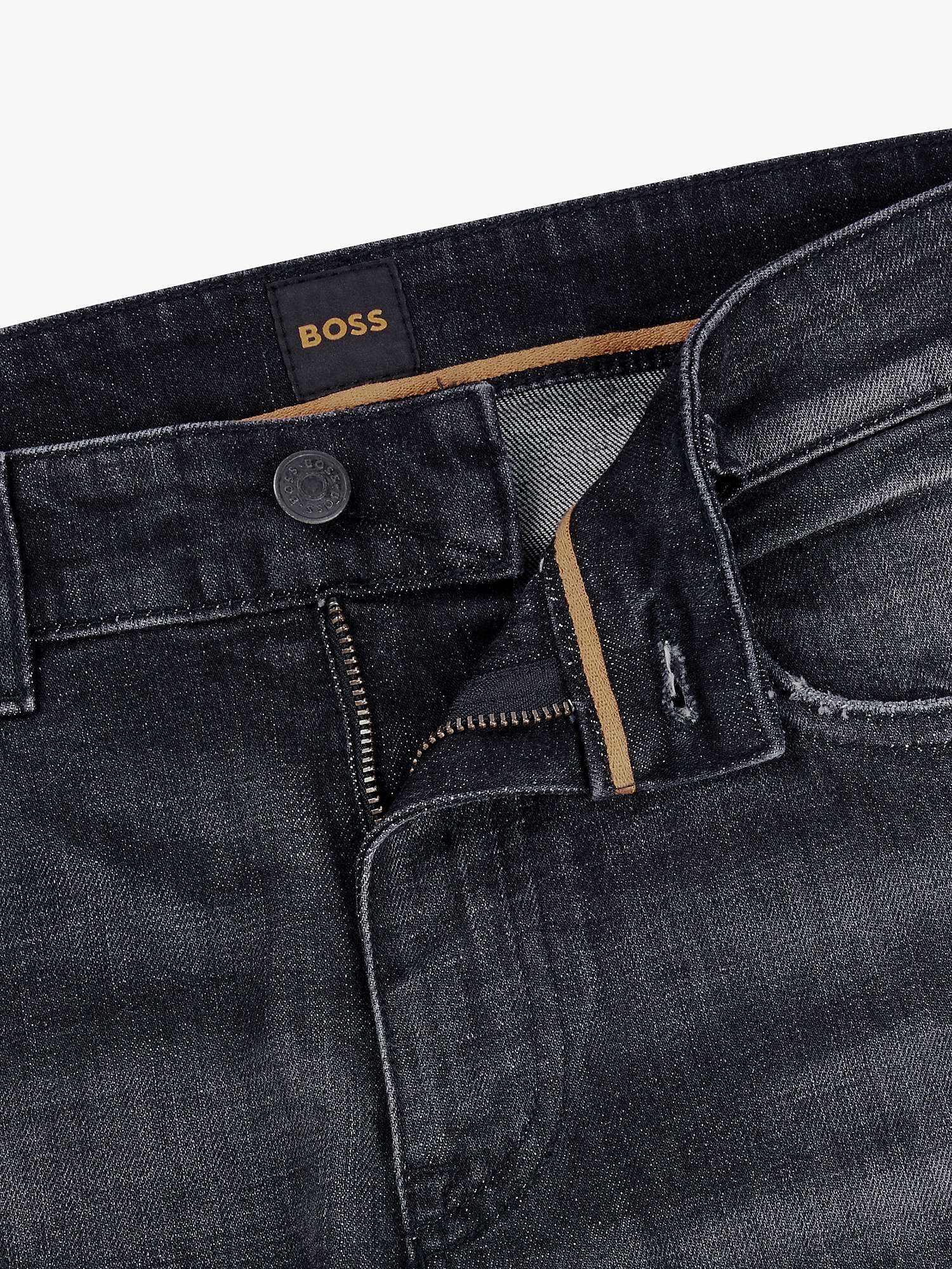 Buy BOSS Delware Denim Jeans, Charcoal Online at johnlewis.com