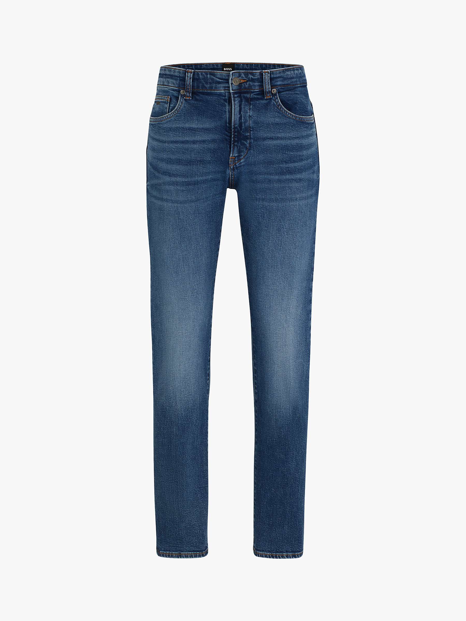 Buy BOSS Delware Slim Fit Jeans, Blue Online at johnlewis.com