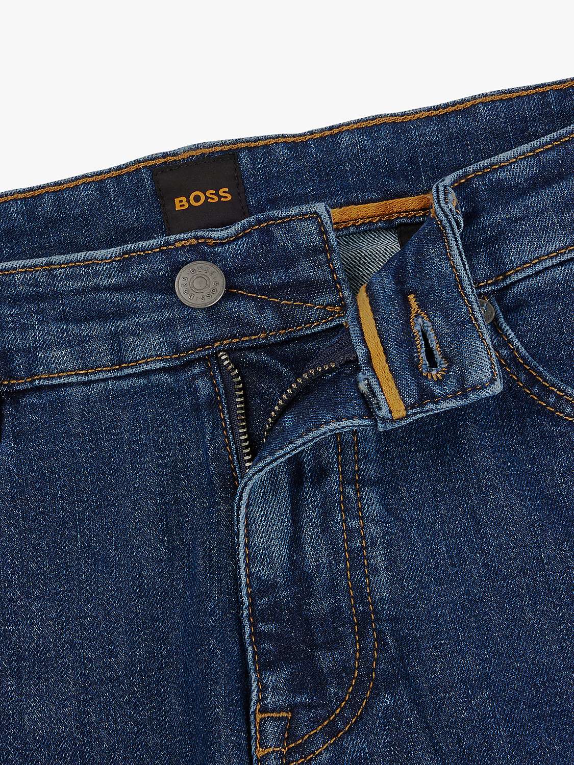 Buy BOSS Delaware 90ies Jeans, Navy Online at johnlewis.com