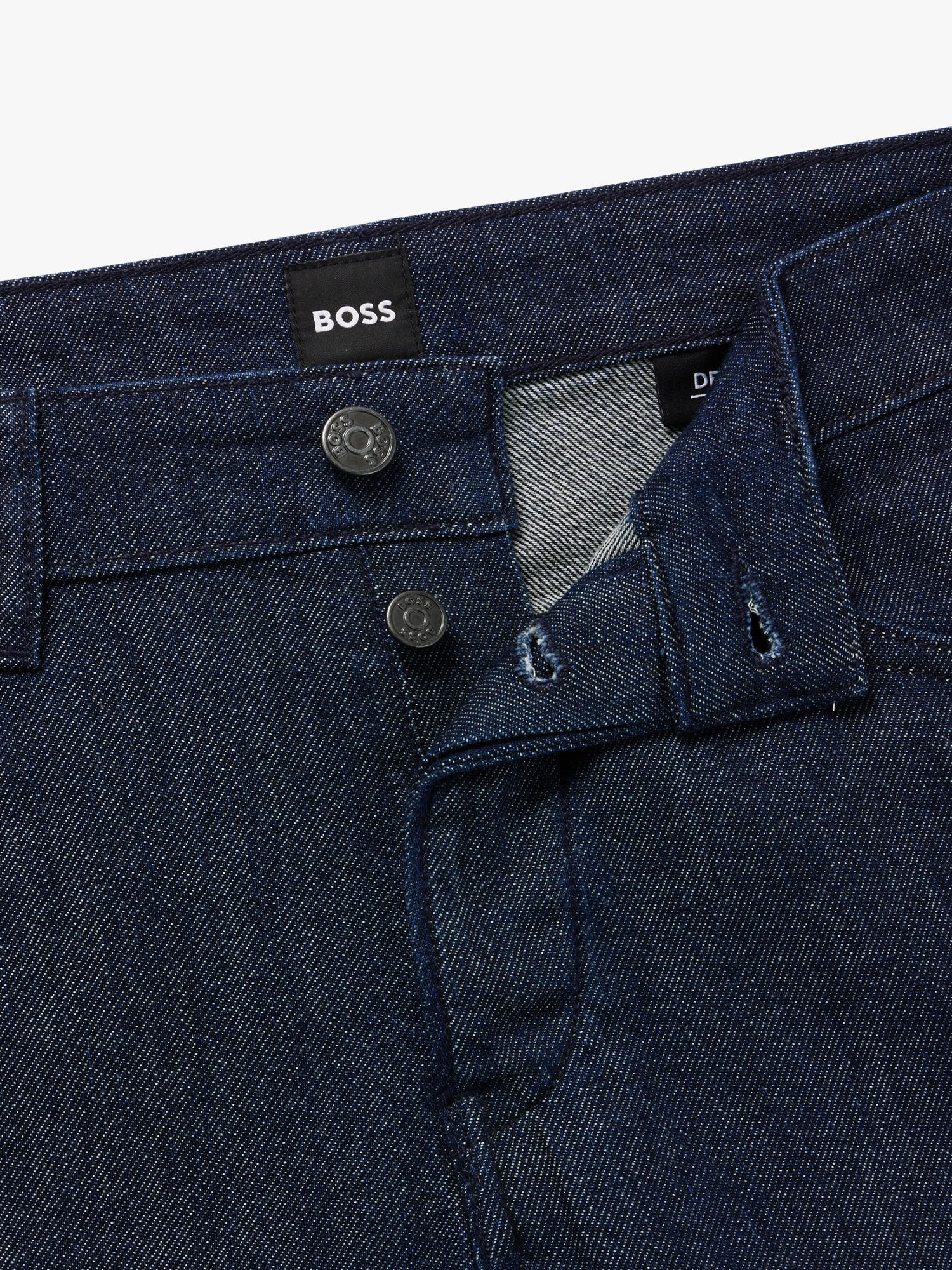 BOSS Delaware Slim Fit Jeans, Dark Blue, 34S