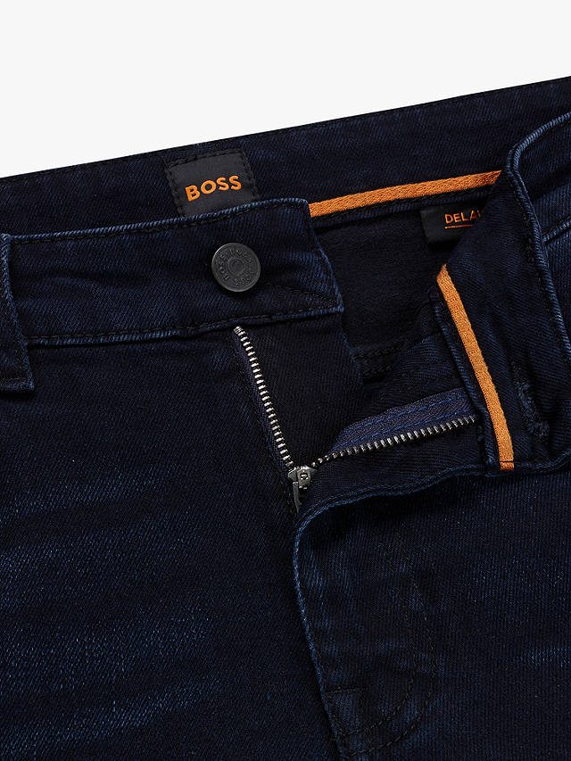 BOSS Delaware Slim Fit Jeans, Dark Blue