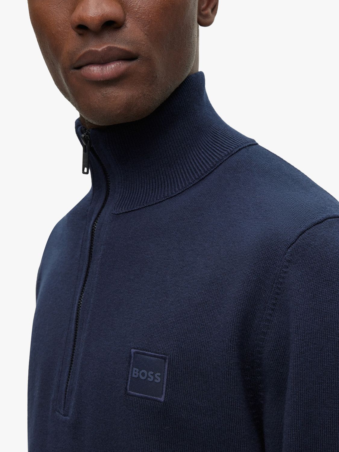 Hugo boss half zip shop jumpers