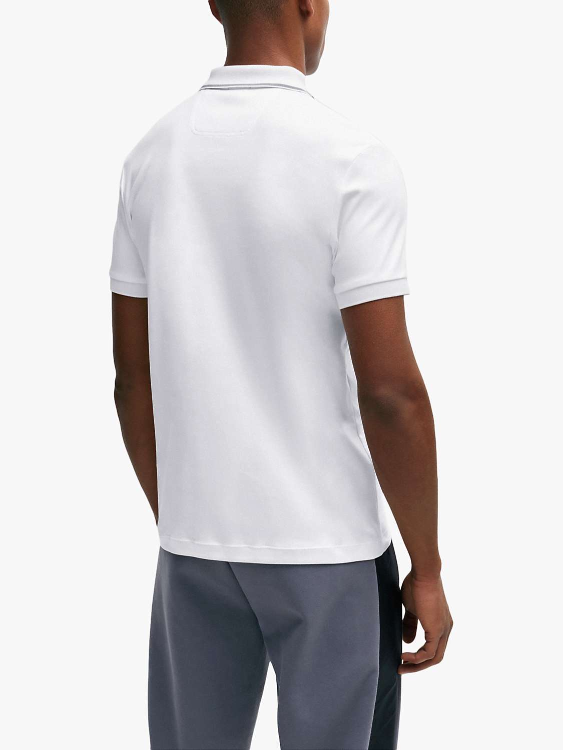 Buy BOSS Paule 100 Polo Shirt, White Online at johnlewis.com