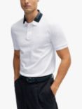 BOSS Phillipson Sporty Polo Shirt, White