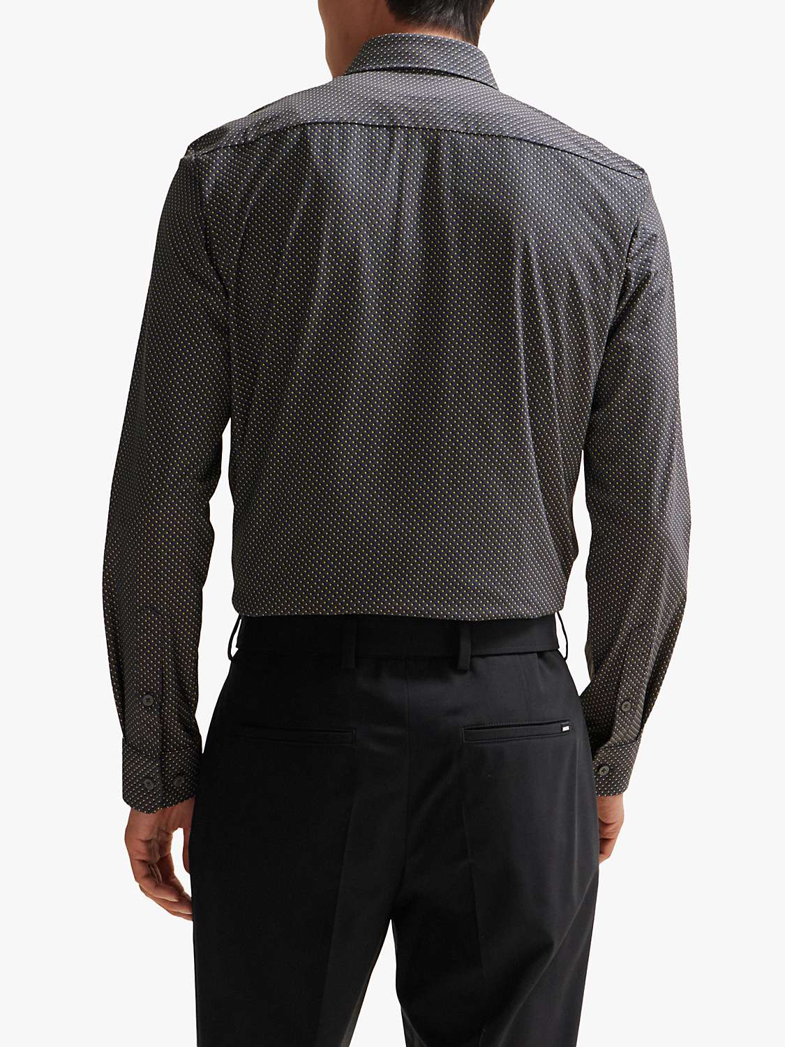 Buy BOSS P-Roan Kent Long Sleeve Shirt, Grey Online at johnlewis.com