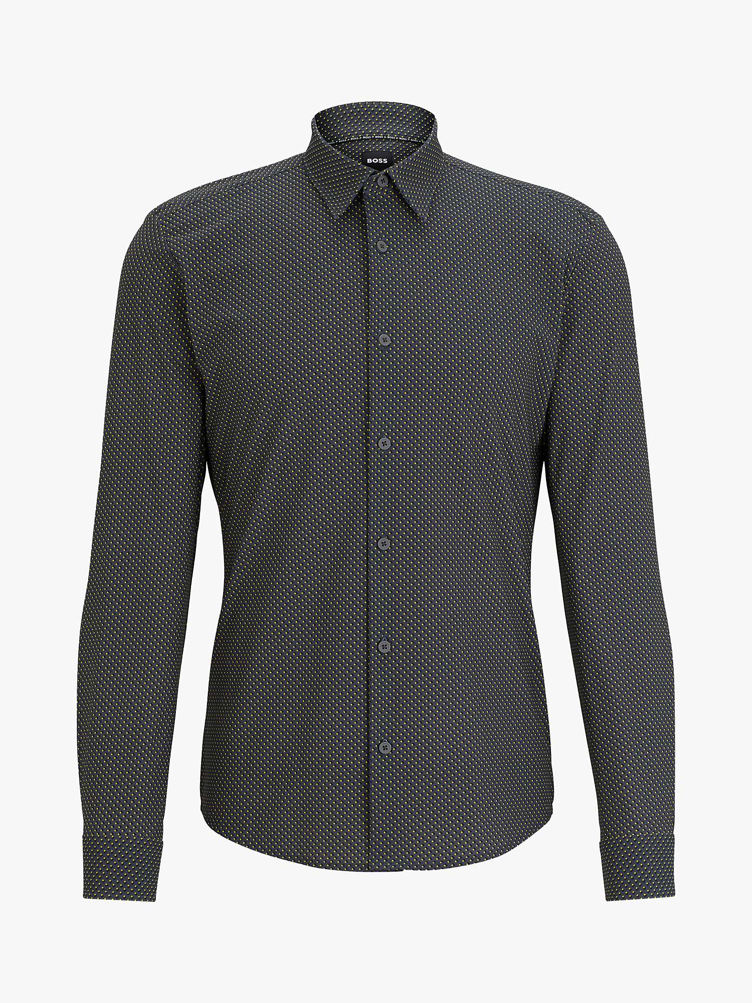 Buy BOSS P-Roan Kent Long Sleeve Shirt, Grey Online at johnlewis.com