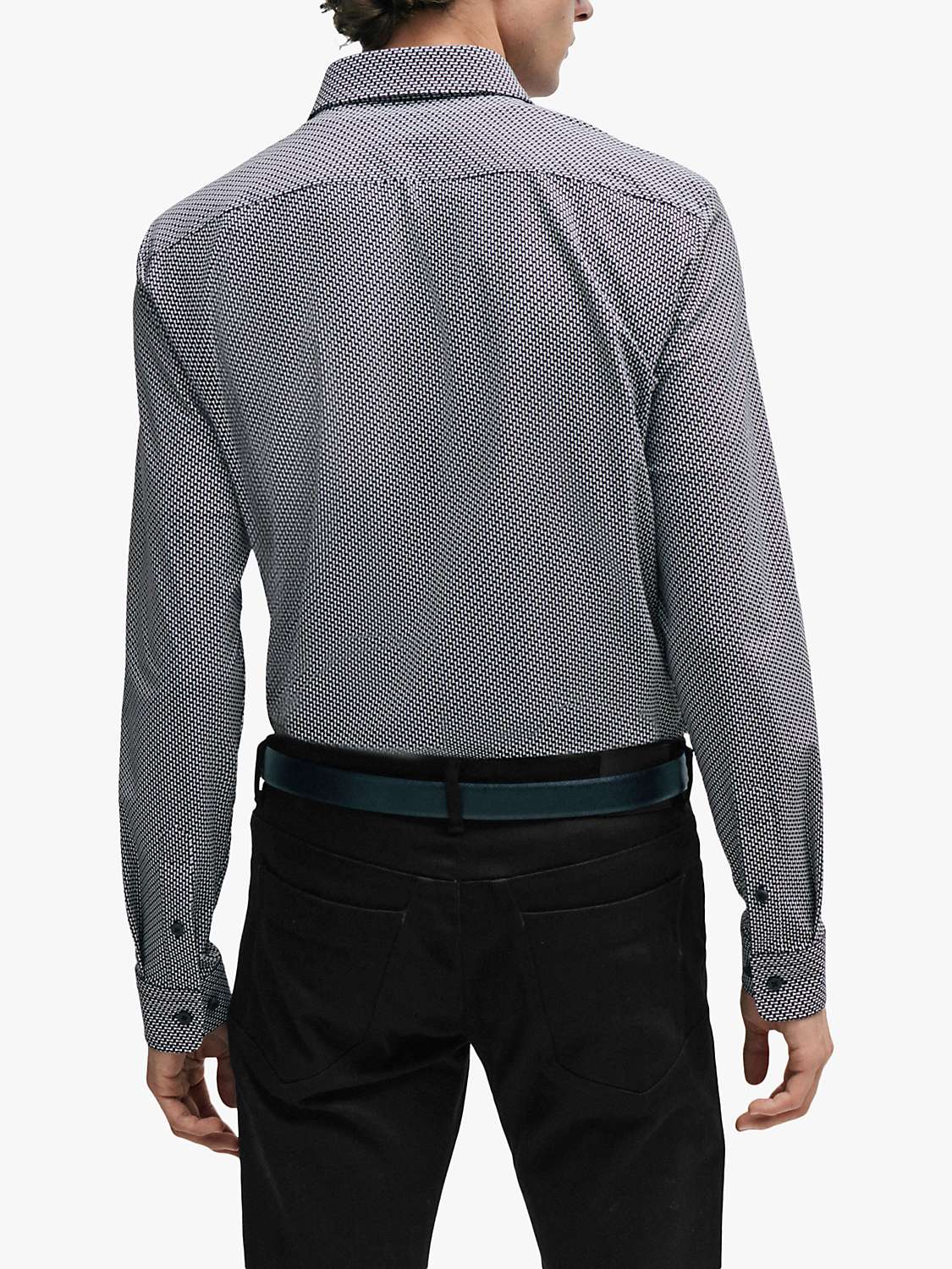 Buy BOSS Roan Kent Shirt, Black Online at johnlewis.com
