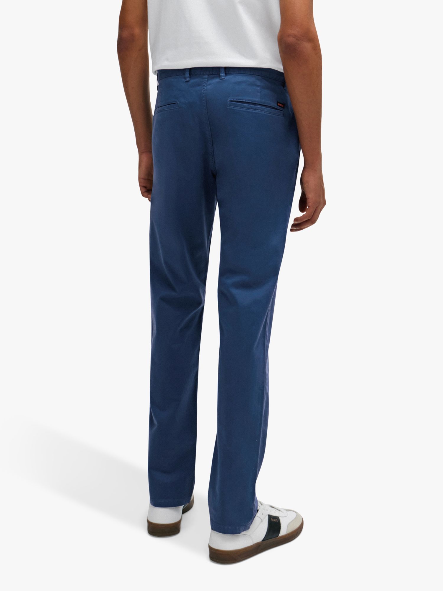 Buy BOSS Slim Fit Comfort Stretch Chinos, Navy Online at johnlewis.com