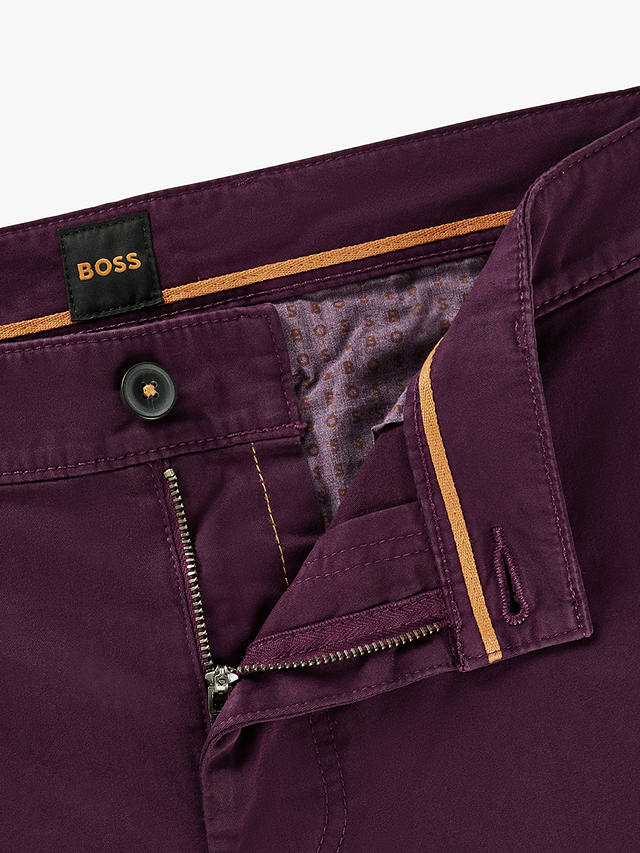 BOSS Cotton Tapered Chinos, Medium Purple