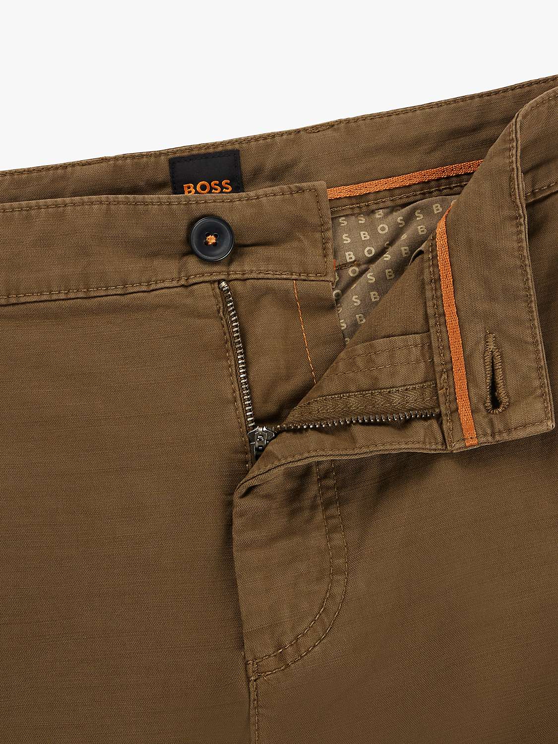 Buy BOSS Tapered Chinos, Green Online at johnlewis.com