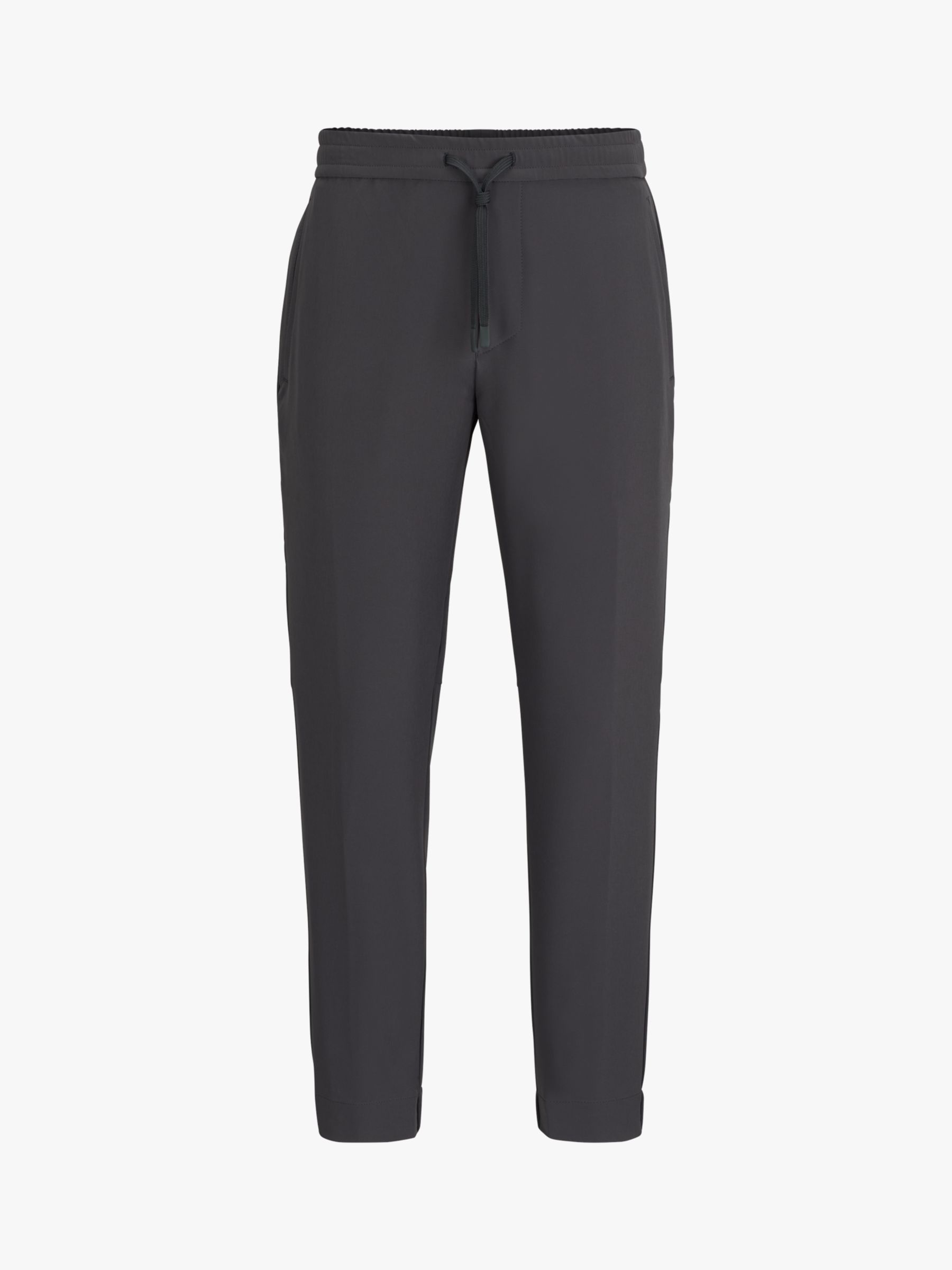 Buy BOSS T-Flex Technical Trousers, Dark Grey Online at johnlewis.com