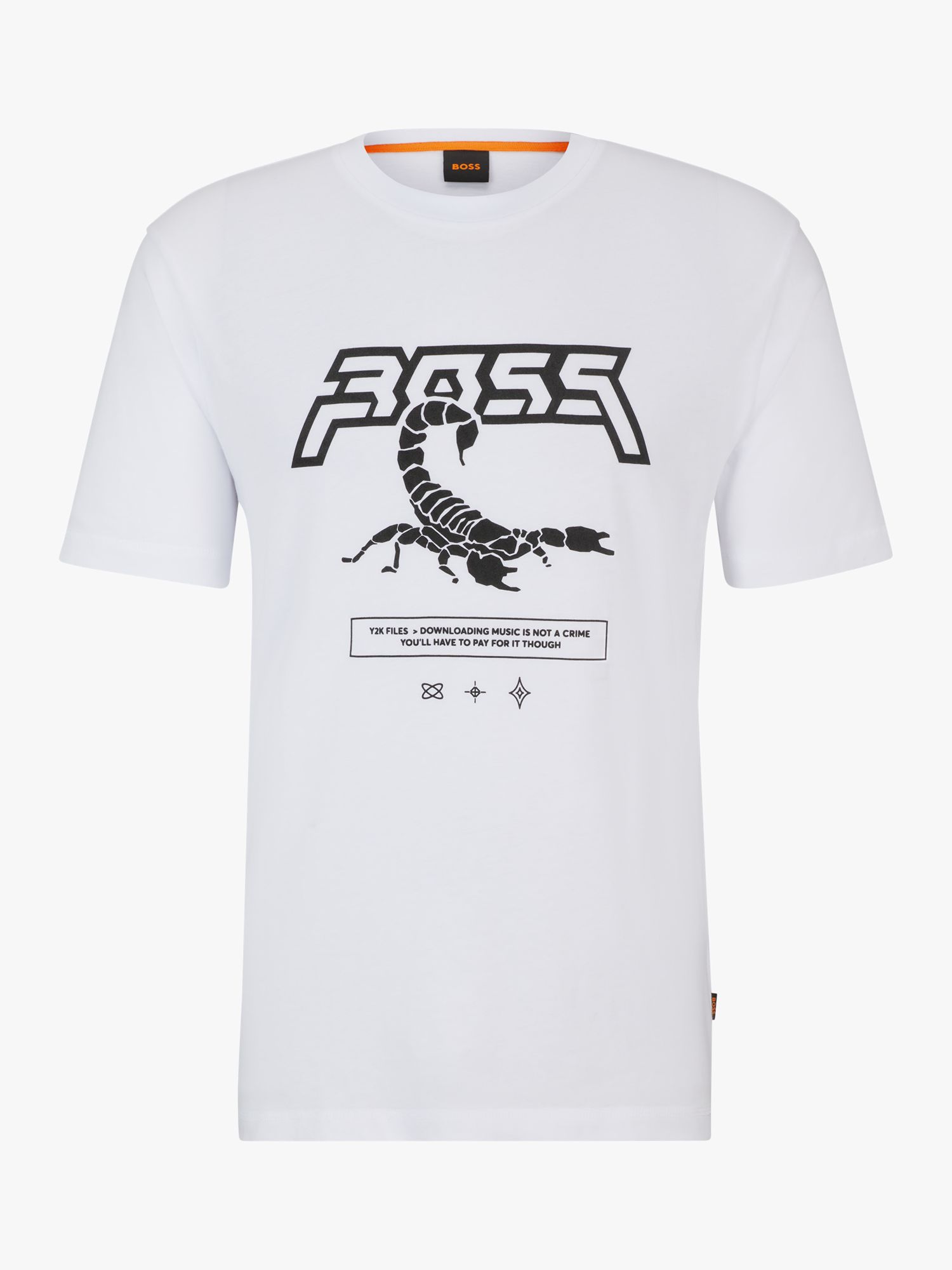 BOSS TeScorpion T-Shirt, White/Black, M