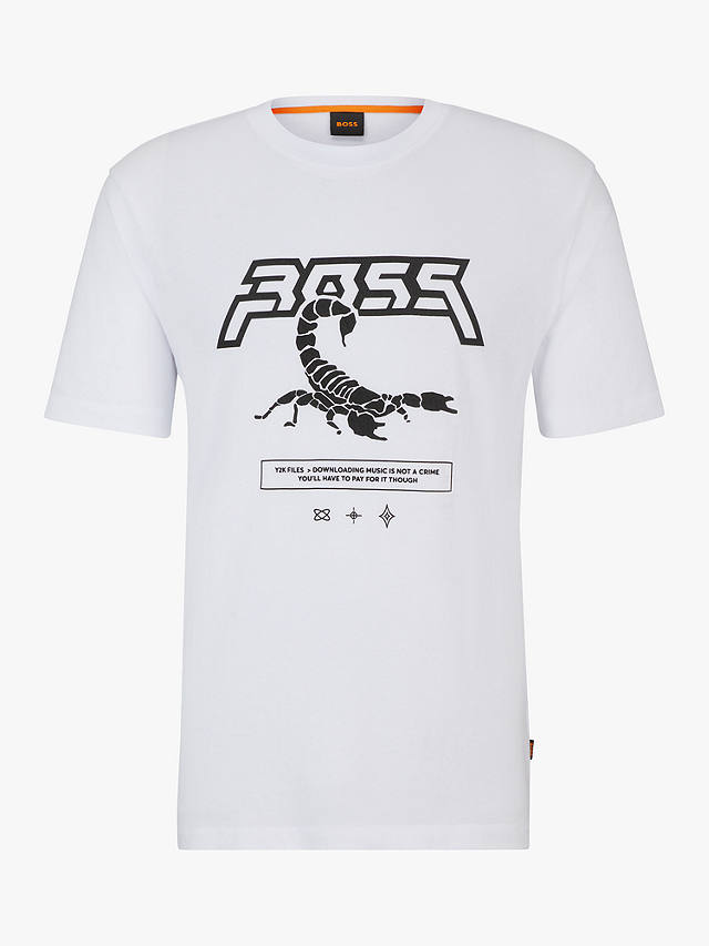 BOSS TeScorpion T-Shirt, White/Black