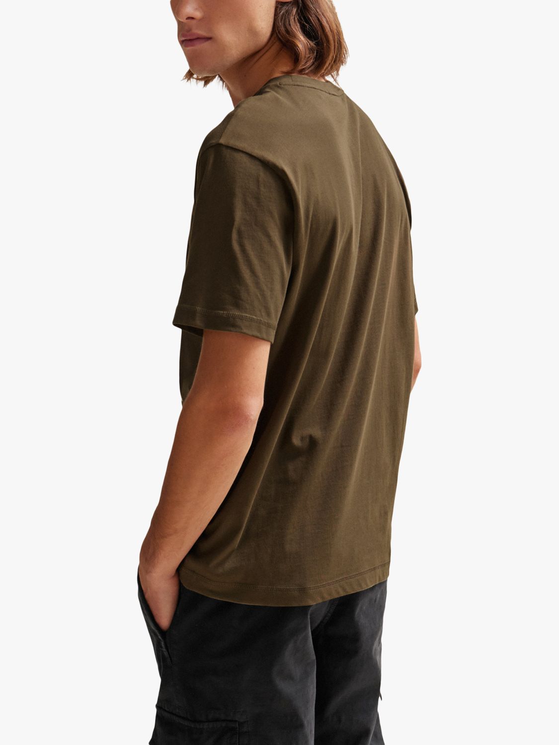 BOSS Pantera 369 T-Shirt, Green/Multi at John Lewis & Partners