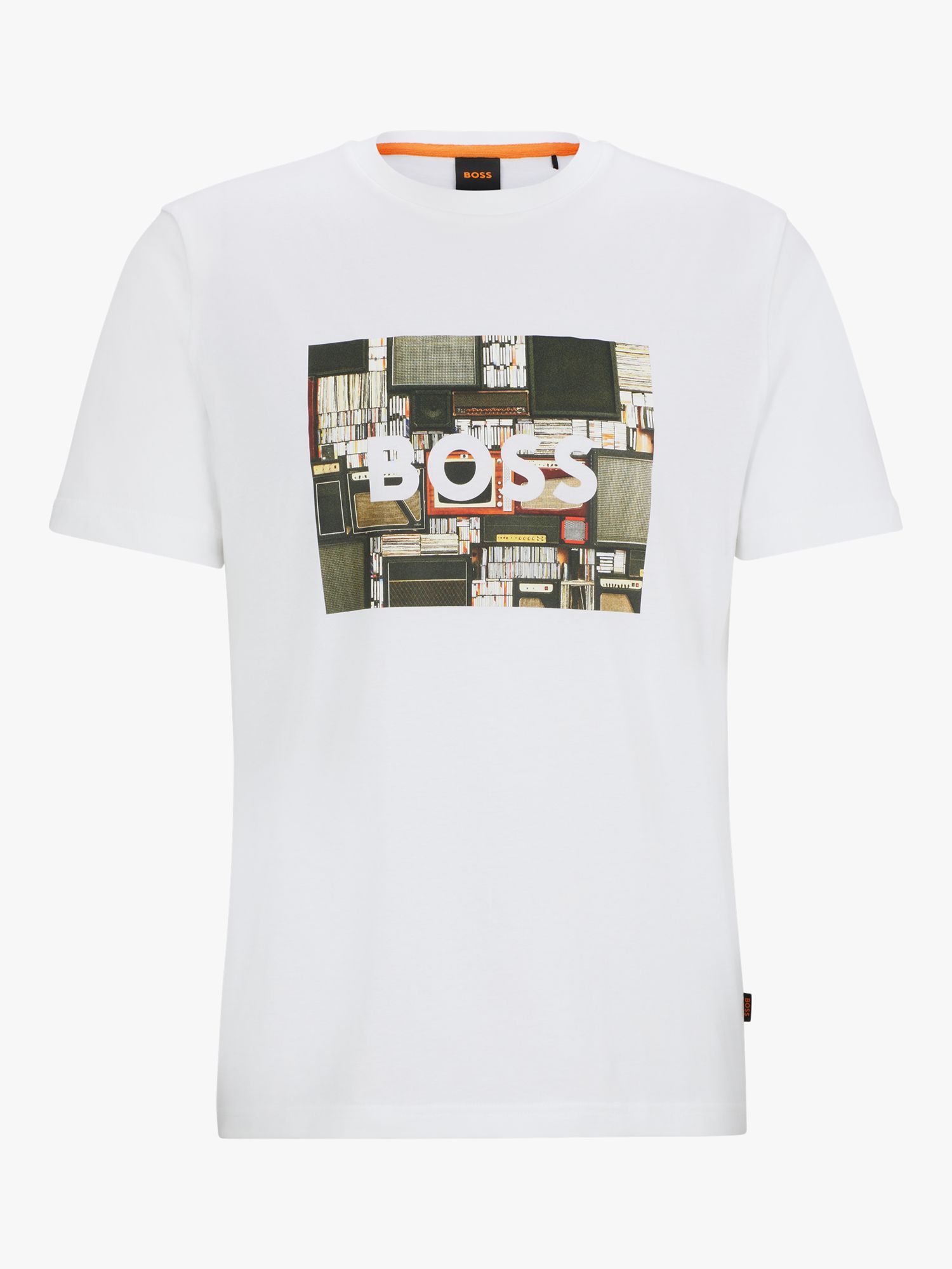 Buy BOSS Collection Theme T-Shirt, White/Multi Online at johnlewis.com