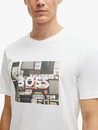BOSS Collection Theme T-Shirt, White/Multi