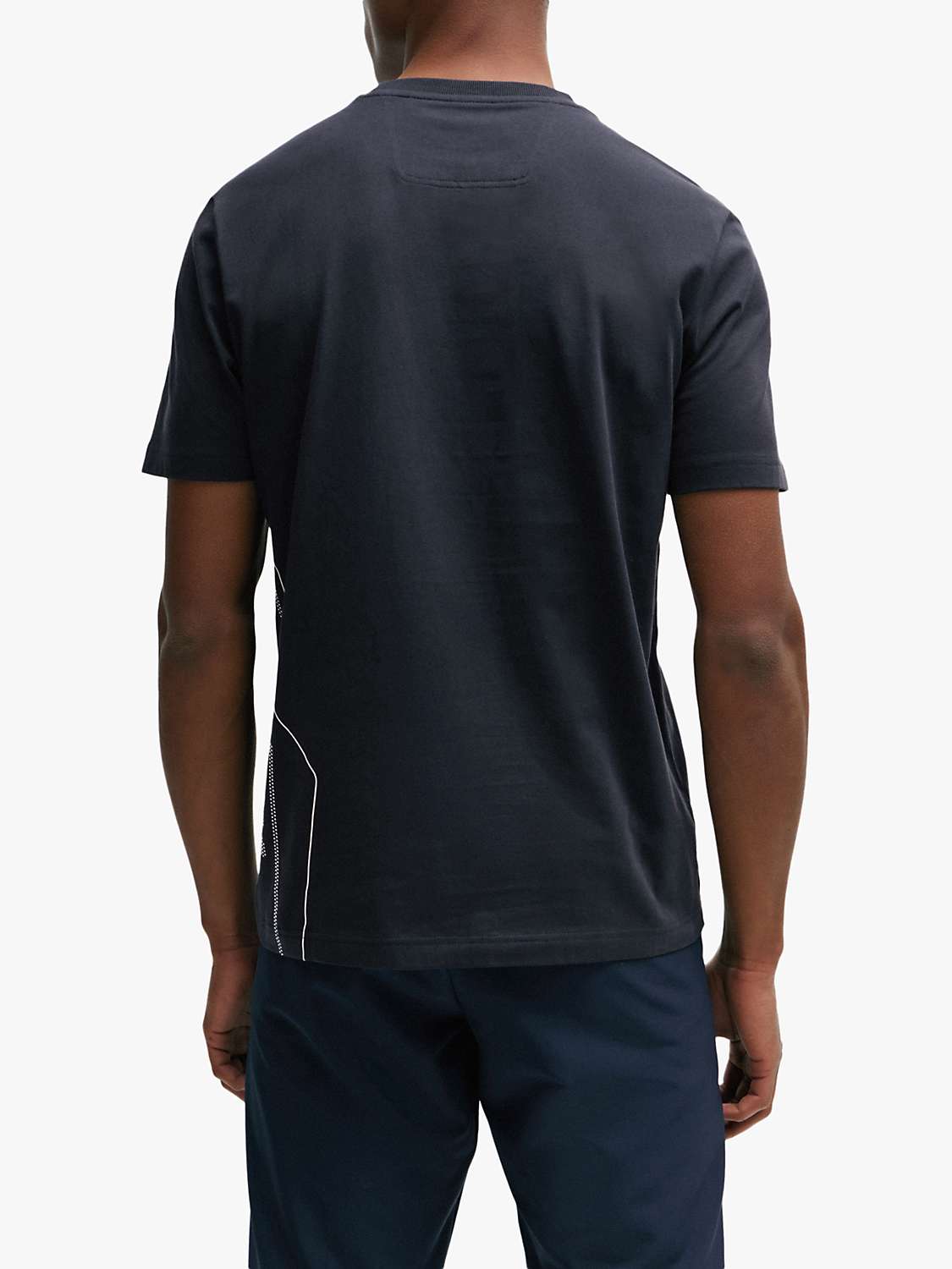 Buy BOSS Tee 3 Short Sleeve T-Shirt, Dark Blue Online at johnlewis.com