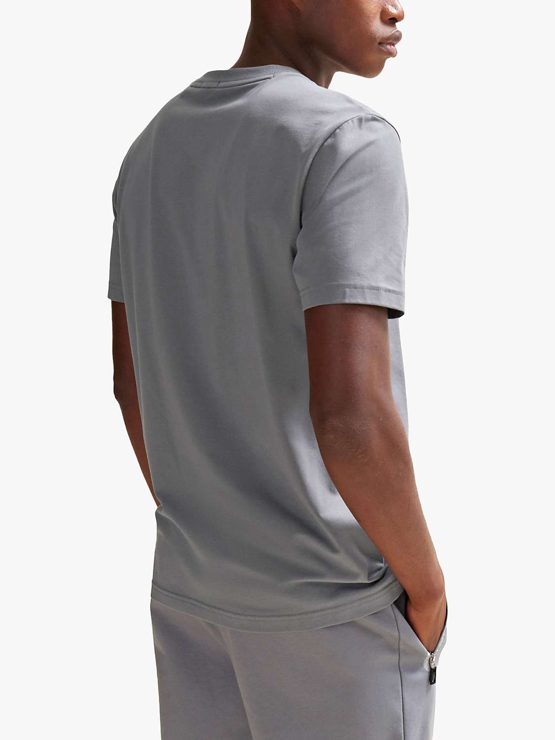 Buy BOSS Tee 8 Short Sleeve T-Shirt, Grey Online at johnlewis.com