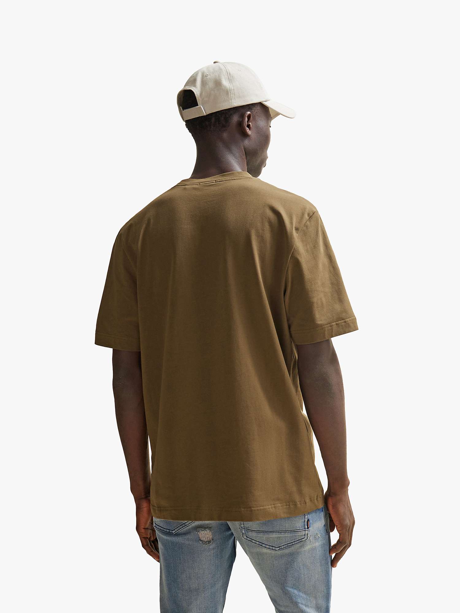 Buy BOSS Tchup 368 T-Shirt, Green Online at johnlewis.com