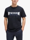 BOSS Tee 2 402 Short Sleeve T-Shirt, Dark Blue, Dark Blue