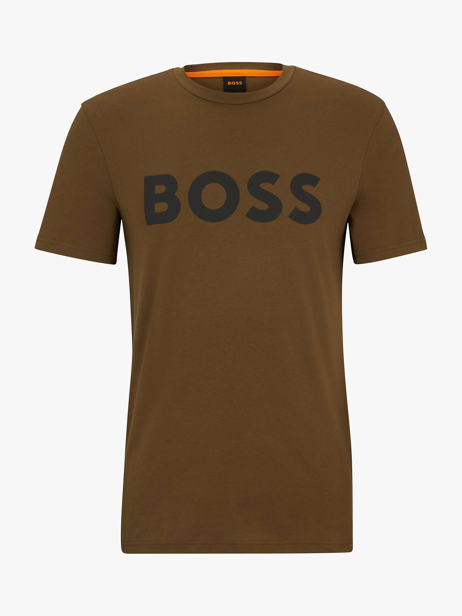 Buy BOSS Thinking 368 T-Shirt, Green Online at johnlewis.com
