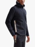 BOSS Zip-Through Hoodie, Dark Blue