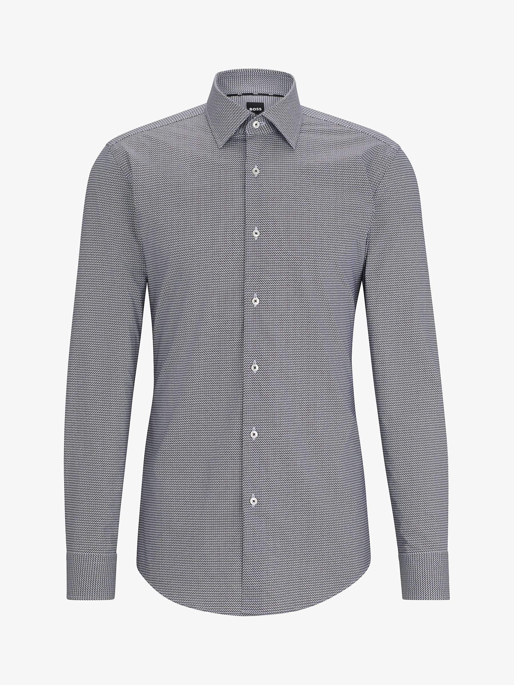 Buy BOSS H-Hank Kent Long Sleeve Shirt, Dark Blue Online at johnlewis.com