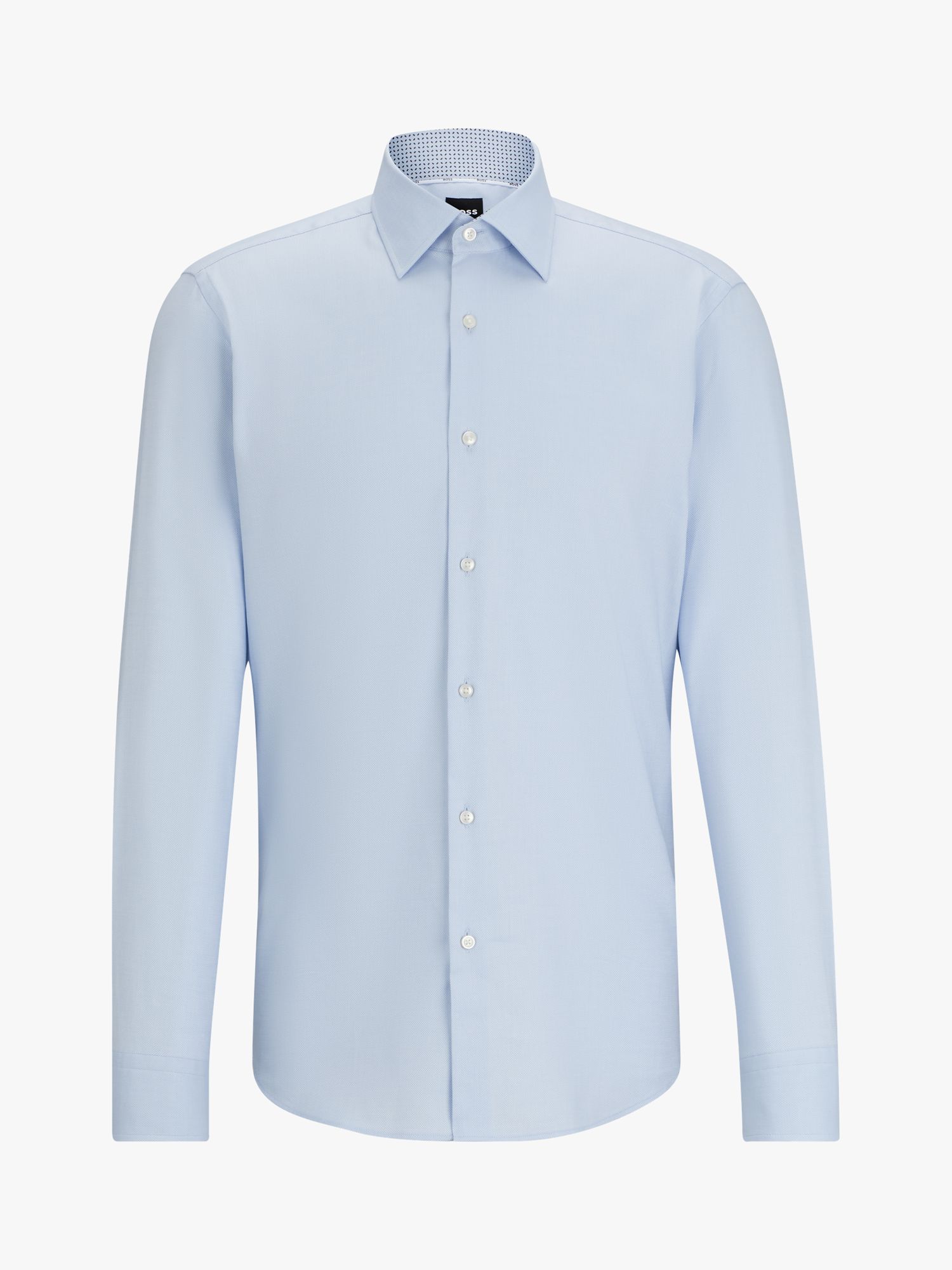 BOSS H-Joe Kent Long Sleeve Shirt, Light/Pastel Blue, 15