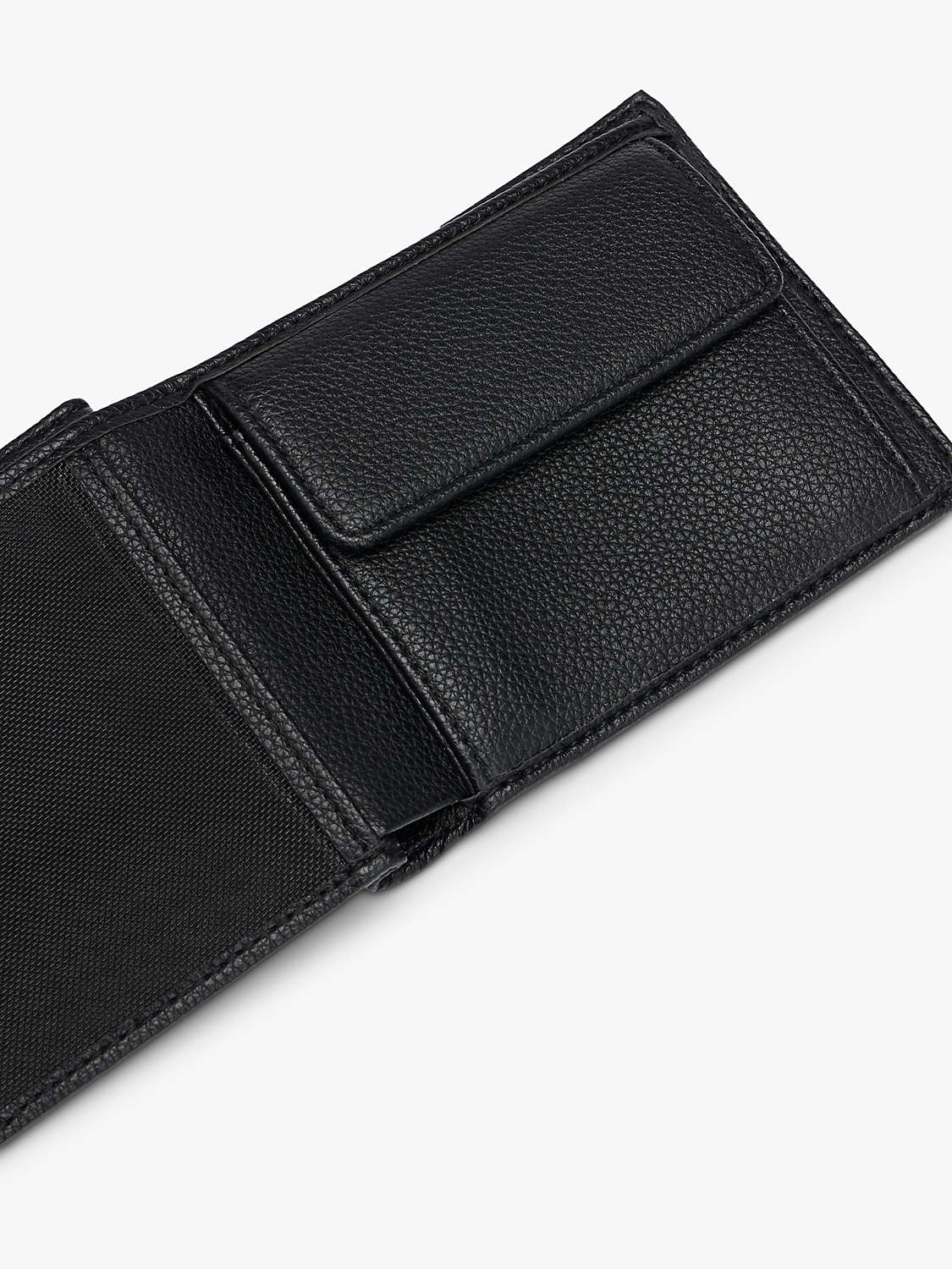 Buy BOSS Ray Faux Leather Trifold Wallet, Black Online at johnlewis.com