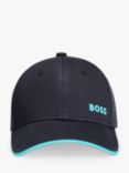 HUGO BOSS Logo Baseball Cotton Cap, Dark Blue