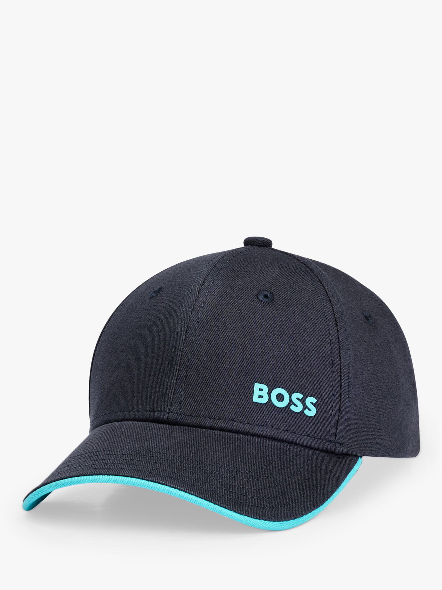 HUGO BOSS Logo Baseball Cotton Cap, Dark Blue, One Size