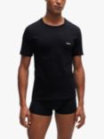 BOSS Regular Fit T-Shirt, Pack of 3, Black/Khaki/Navy