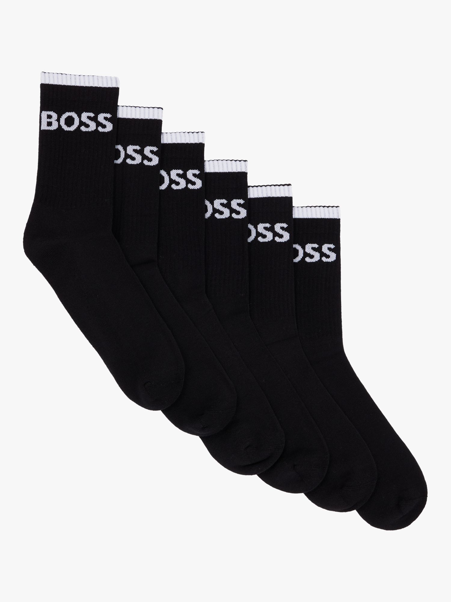 Buy BOSS Sportive Quarter Socks, Pack of 6 Online at johnlewis.com