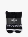 BOSS Sportive Quarter Socks, Pack of 6, Black