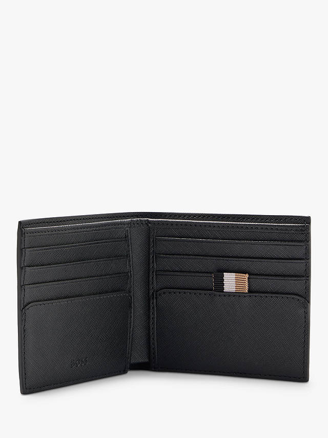 BOSS Zair Leather Wallet, Black