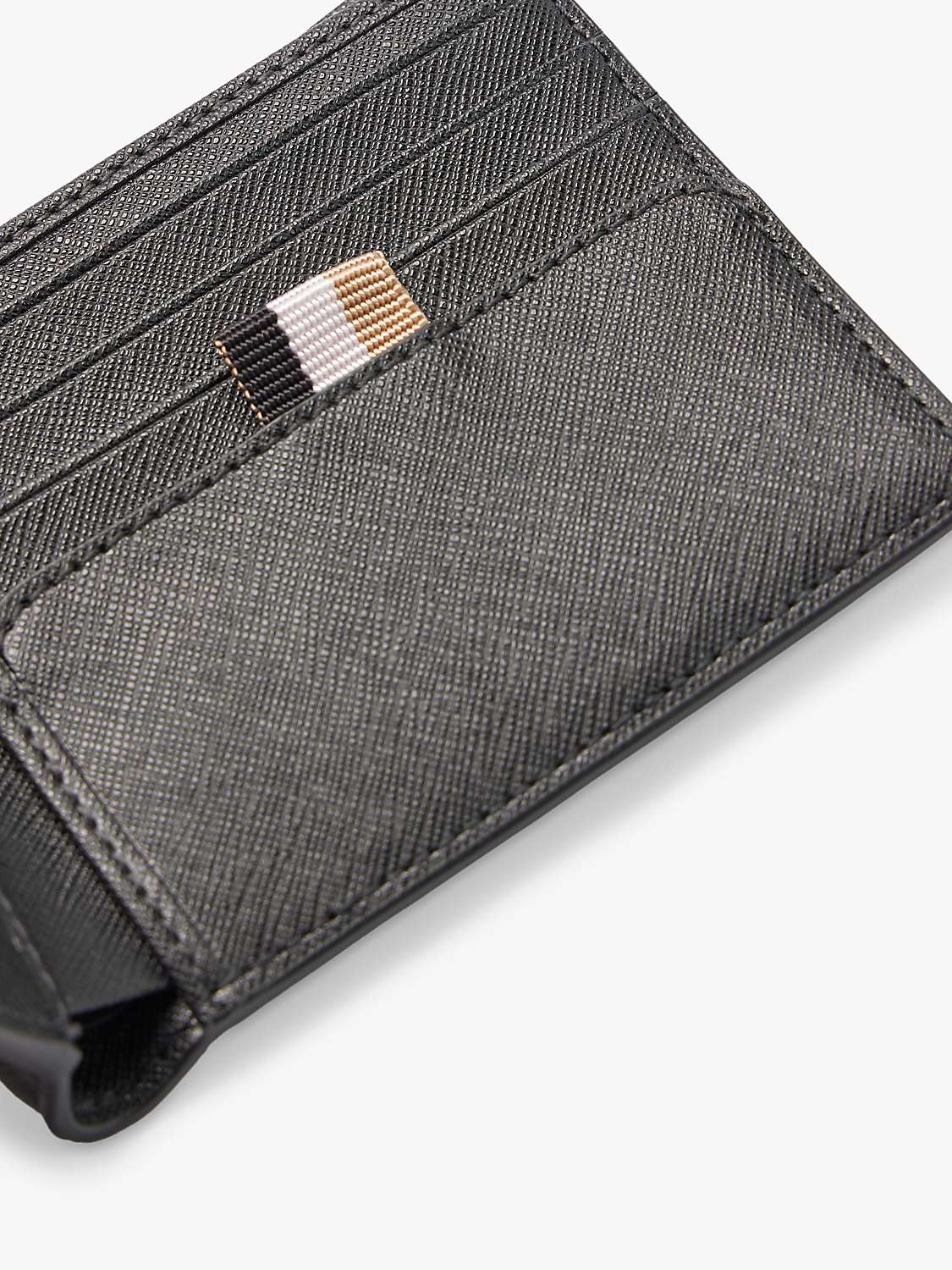 Buy BOSS Zair Leather Wallet, Black Online at johnlewis.com