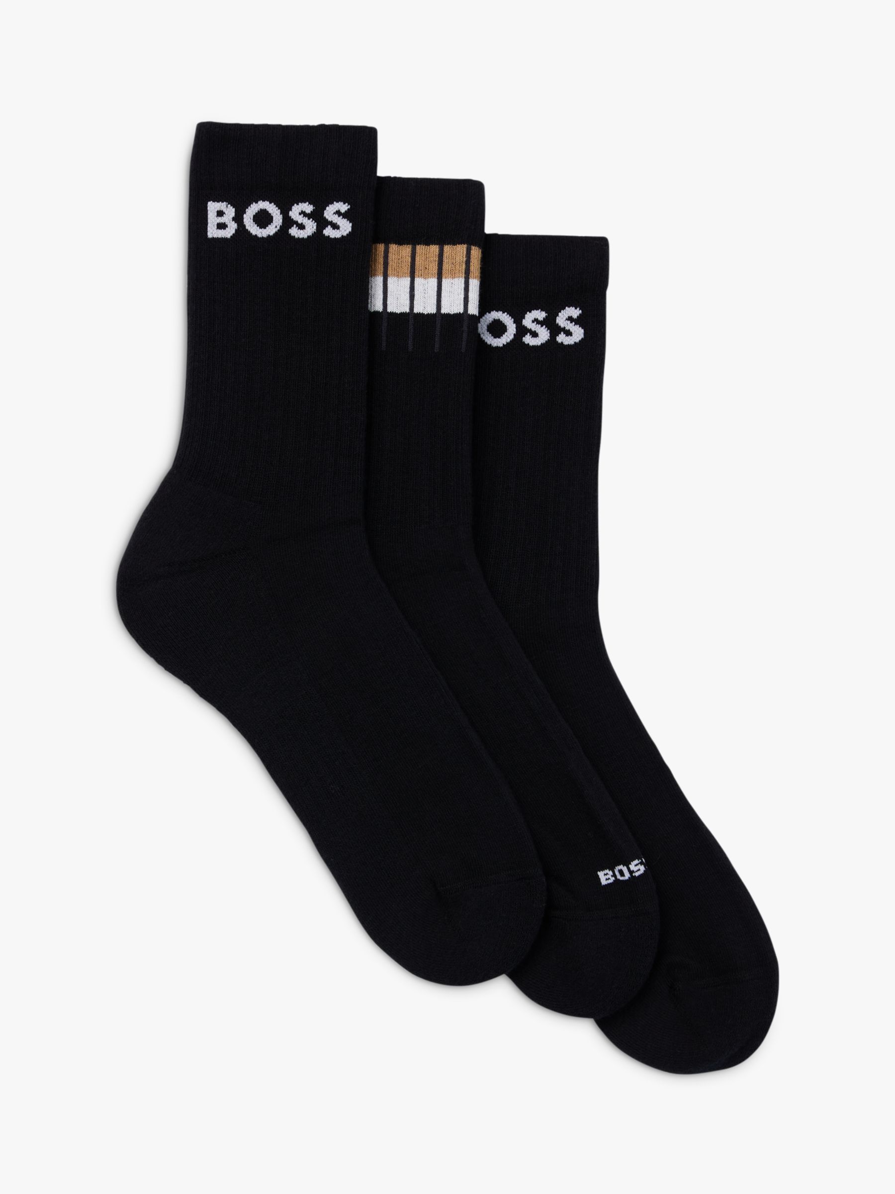 BOSS Sportive Stripe Socks, Pack of 3