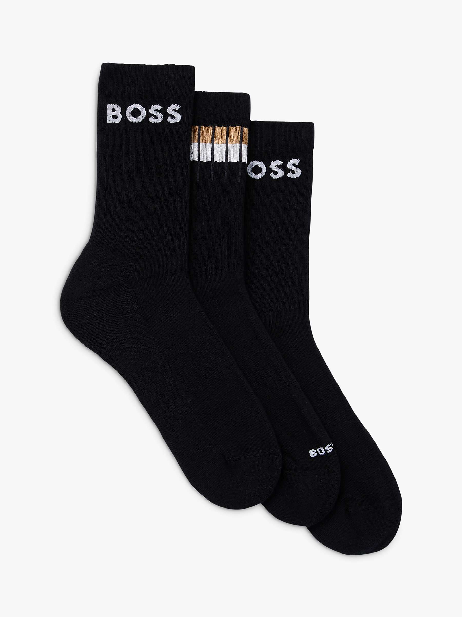 Buy BOSS Sportive Stripe Socks, Pack of 3 Online at johnlewis.com