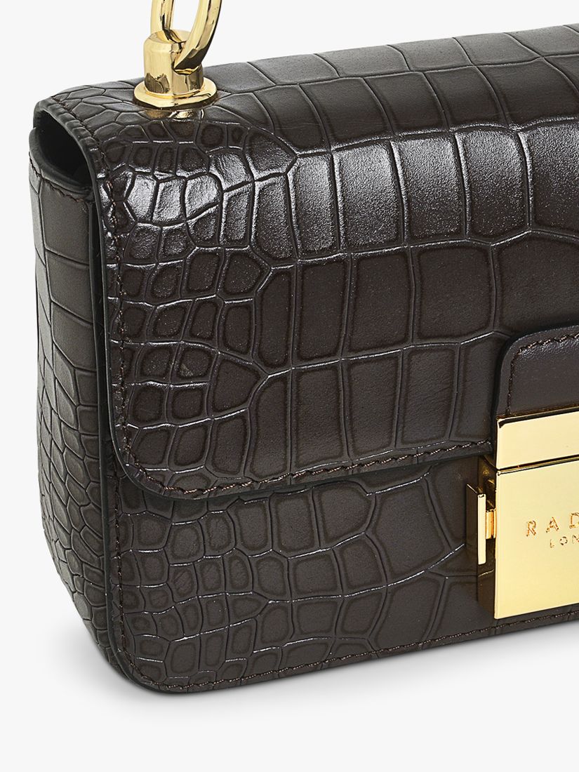 Radley Hanley Close Mini Croc Effect Leather Cross Body Bag